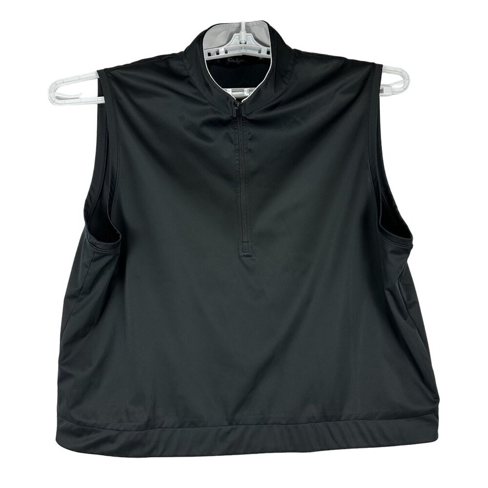 Walter Hagen Essentials Women's Quarter Zip Pullover Top Size XXL Black